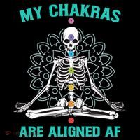 Skeleton My Chakras Are Aligned Af Wool Snapback Cap