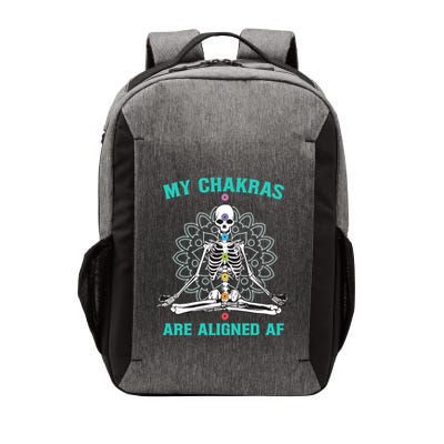 Skeleton My Chakras Are Aligned Af Vector Backpack