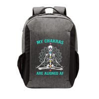 Skeleton My Chakras Are Aligned Af Vector Backpack