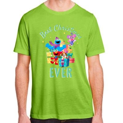 Street Merry Christmas Elmo Tango Abby Cadabby Adult ChromaSoft Performance T-Shirt