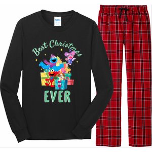 Street Merry Christmas Elmo Tango Abby Cadabby Long Sleeve Pajama Set