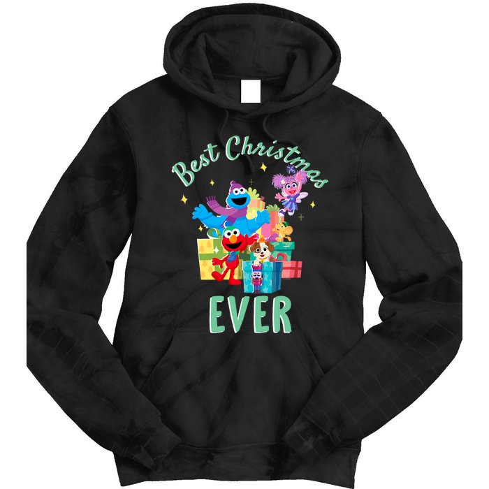 Street Merry Christmas Elmo Tango Abby Cadabby Tie Dye Hoodie