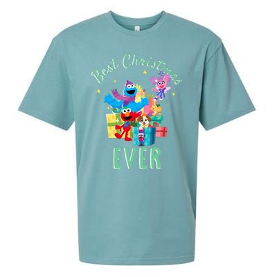 Street Merry Christmas Elmo Tango Abby Cadabby Sueded Cloud Jersey T-Shirt