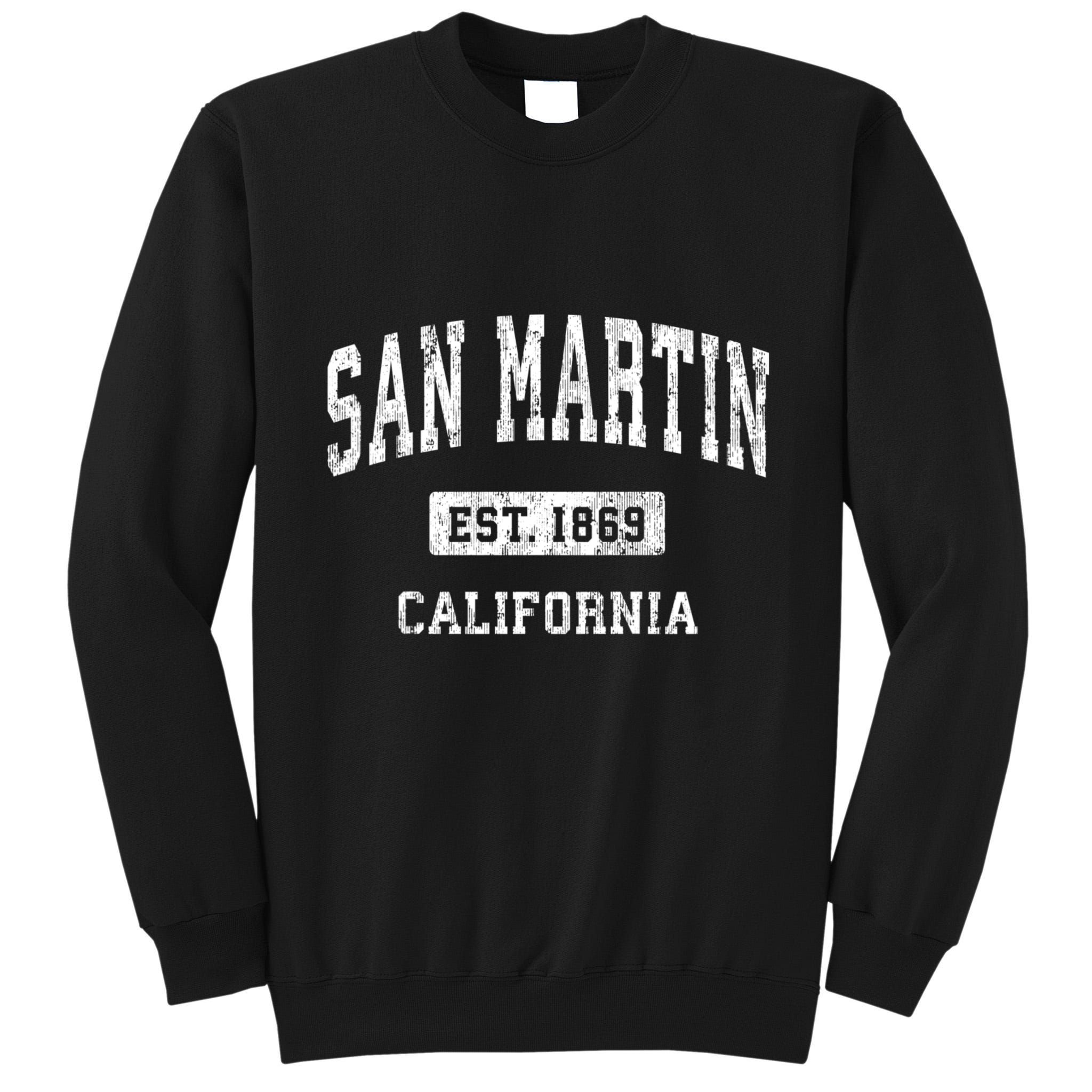 San Martin California Ca Vintage Athletic Sports Tall Sweatshirt