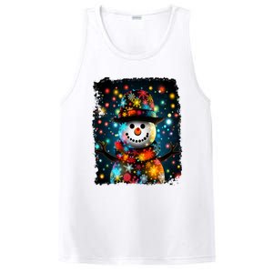 Snowman Merry Christmas Lights PosiCharge Competitor Tank