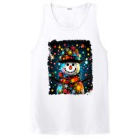 Snowman Merry Christmas Lights PosiCharge Competitor Tank