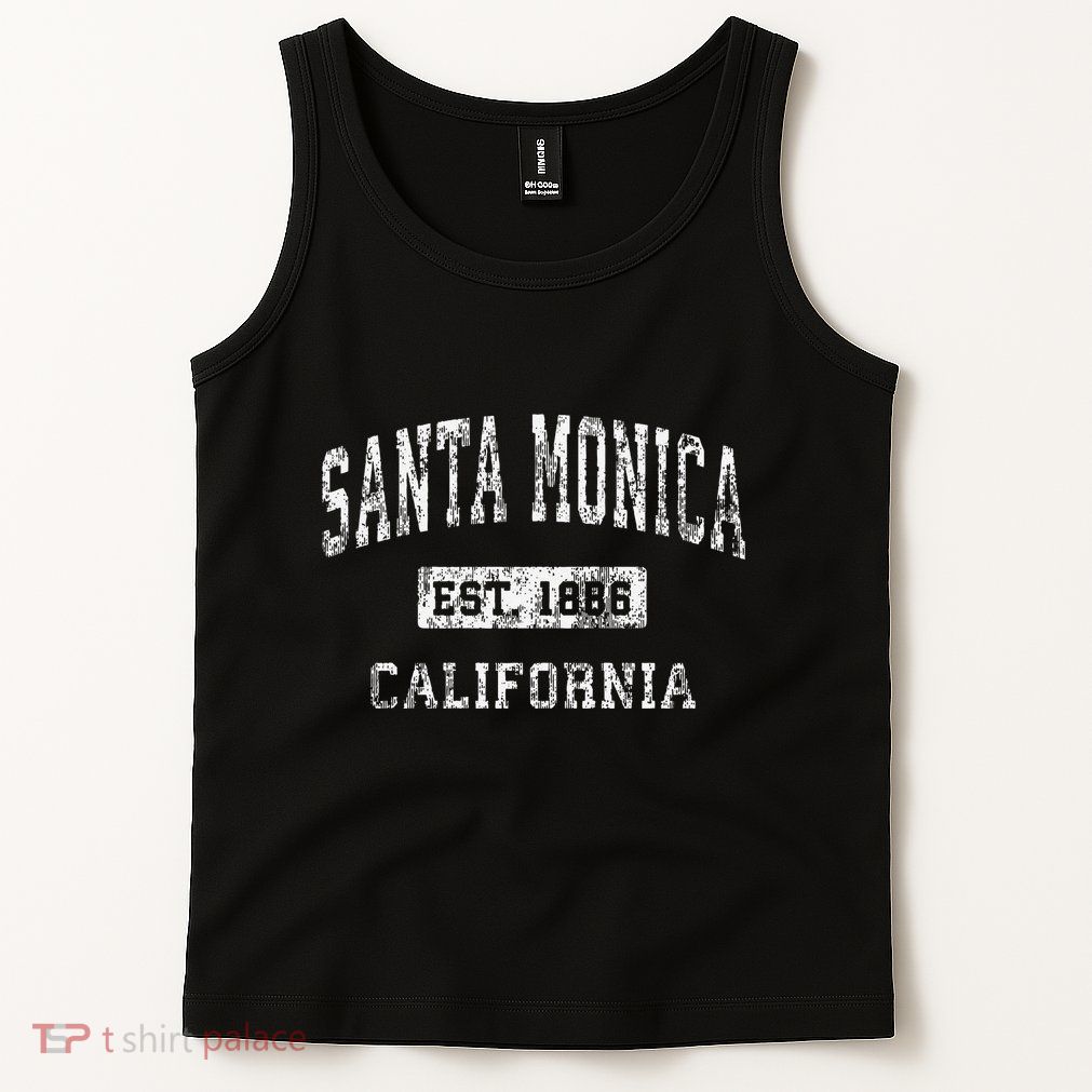Santa Monica California Ca Vintage Established Tank Top