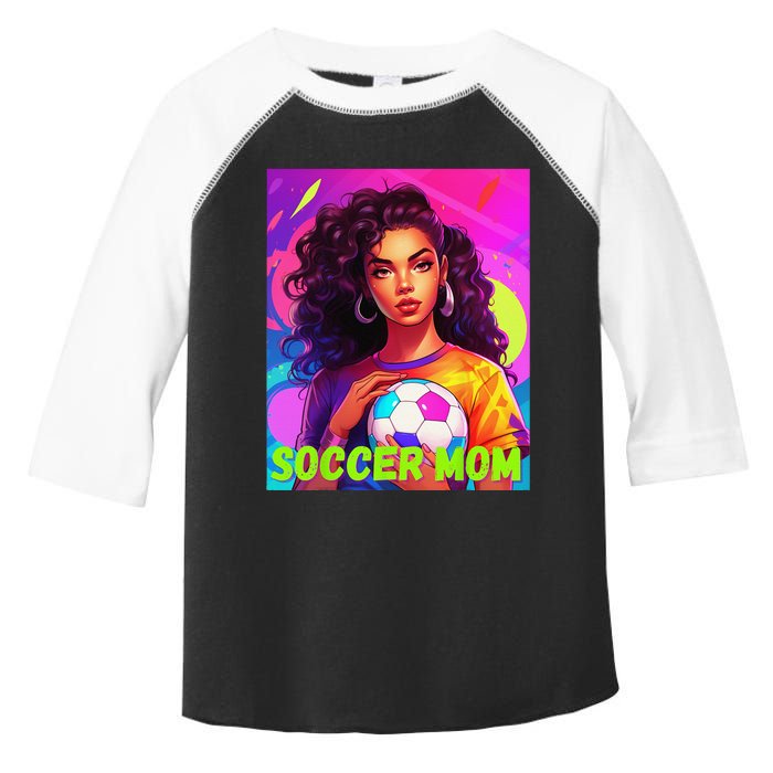 SOCCER MOM COLORFUL ULTRA REALISTIC ART Toddler Fine Jersey T-Shirt