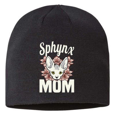 Sphinx Mom Cat Lover Sphynx Hairless Mother Breed Naked Cat Sustainable Beanie