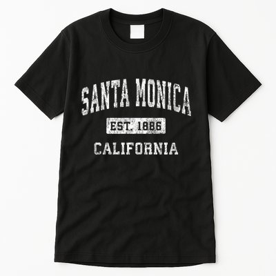 Santa Monica California Ca Vintage Established Sports Tall T-Shirt