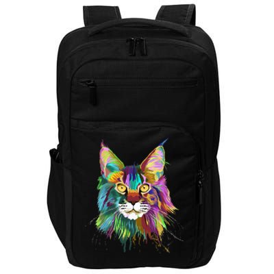 Splash Maine Coon Cat Impact Tech Backpack