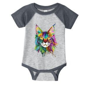 Splash Maine Coon Cat Infant Baby Jersey Bodysuit