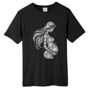 Snowflake Merry Christmas Snowflakes Pregnancy Gift Tall Fusion ChromaSoft Performance T-Shirt