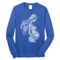 Snowflake Merry Christmas Snowflakes Pregnancy Gift Long Sleeve Shirt