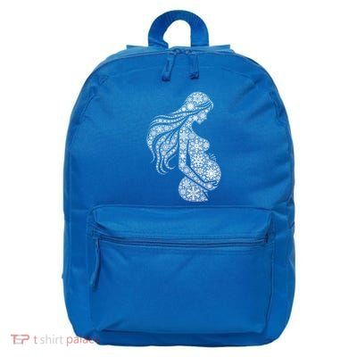 Snowflake Merry Christmas Snowflakes Pregnancy Gift 16 in Basic Backpack