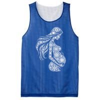 Snowflake Merry Christmas Snowflakes Pregnancy Gift Mesh Reversible Basketball Jersey Tank