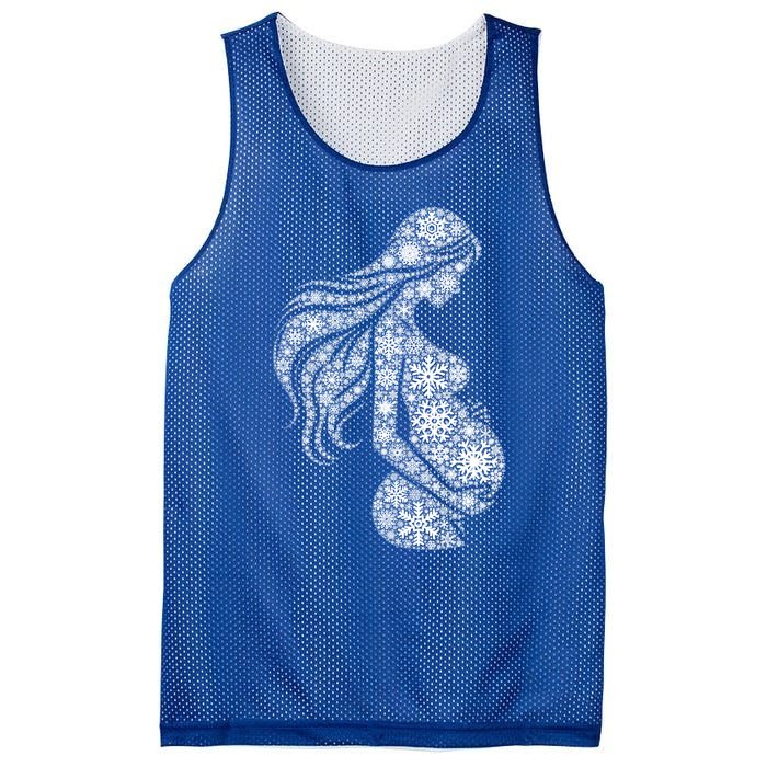 Snowflake Merry Christmas Snowflakes Pregnancy Gift Mesh Reversible Basketball Jersey Tank