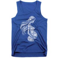 Snowflake Merry Christmas Snowflakes Pregnancy Gift Tank Top