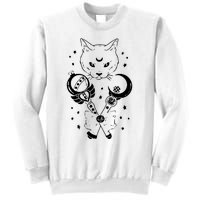 Sailor Meow Cute Moon Cat Space Magic Gothic Halloween Sweatshirt