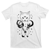 Sailor Meow Cute Moon Cat Space Magic Gothic Halloween T-Shirt