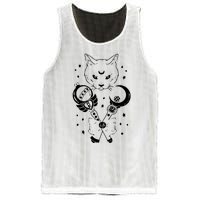 Sailor Meow Cute Moon Cat Space Magic Gothic Halloween Mesh Reversible Basketball Jersey Tank