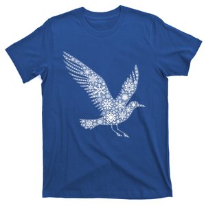 Snowflake Merry Christmas Snowflakes Bird Seagull Gift T-Shirt