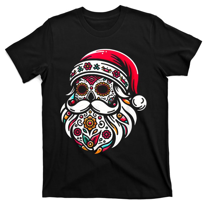 Santa Mexico Calavera Christmas T-Shirt