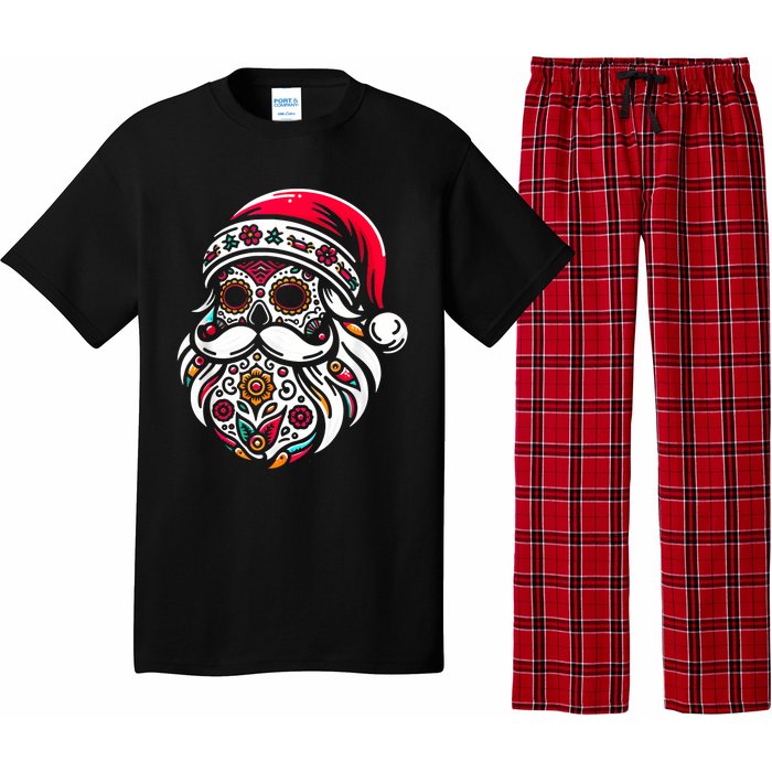 Santa Mexico Calavera Christmas Pajama Set