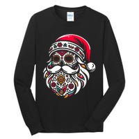 Santa Mexico Calavera Christmas Tall Long Sleeve T-Shirt