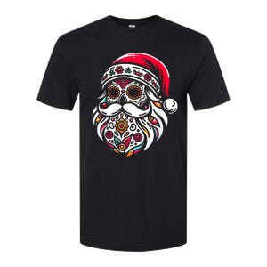 Santa Mexico Calavera Christmas Softstyle CVC T-Shirt