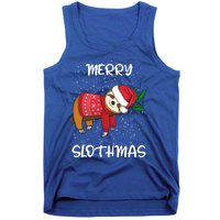 Sloth Merry Christmas Santa Sloth Merry Slothmas Gift Tank Top