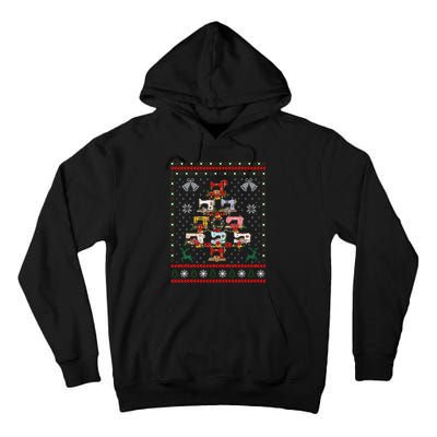 Sewing Machines Christmas Tree Quilt Sewing Lovers Xmas Tall Hoodie
