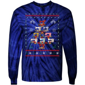 Sewing Machines Christmas Tree Quilt Sewing Lovers Xmas Tie-Dye Long Sleeve Shirt