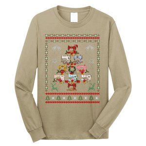 Sewing Machines Christmas Tree Quilt Sewing Lovers Xmas Long Sleeve Shirt