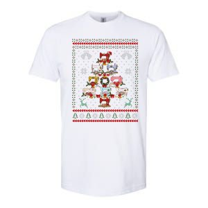 Sewing Machines Christmas Tree Quilt Sewing Lovers Xmas Softstyle CVC T-Shirt