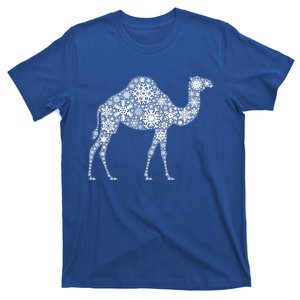 Snowflake Merry Christmas Snowflakes Desert Animal Camel Gift T-Shirt