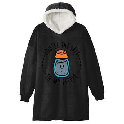Salt Matching Couple Costume Bff Halloween Funny Gift Hooded Wearable Blanket