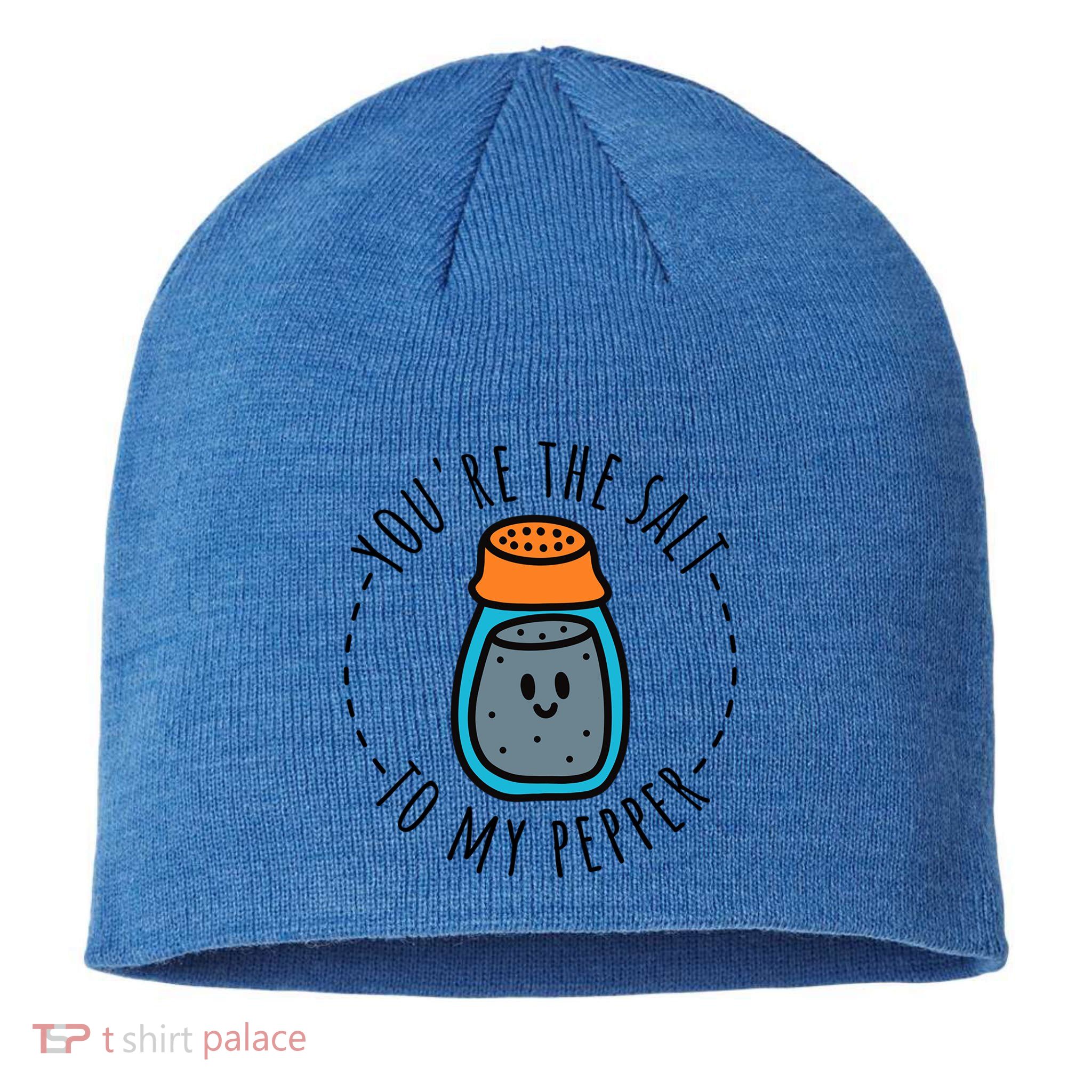 Salt Matching Couple Costume Bff Halloween Funny Gift Sustainable Beanie