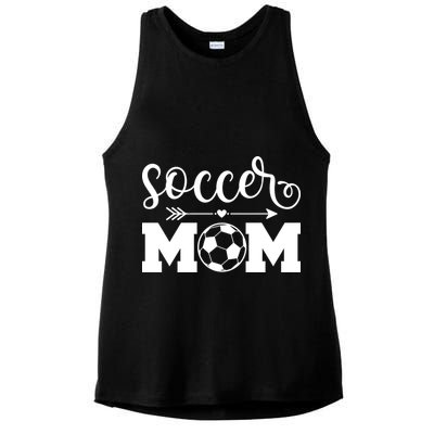 Soccer Mom Cute Gift Ladies PosiCharge Tri-Blend Wicking Tank