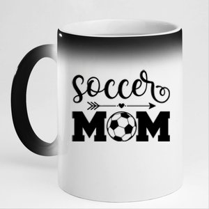 Soccer Mom Cute Gift 11oz Black Color Changing Mug