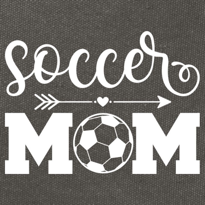 Soccer Mom Cute Gift Cotton Canvas Backpack