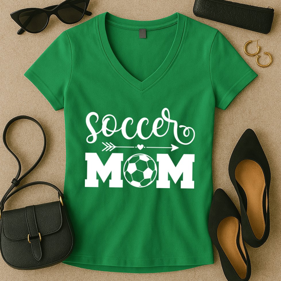 Soccer Mom Cute Gift Women's V-Neck T-Shirt