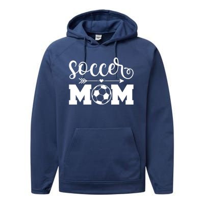 Soccer Mom Cute Gift Performance Fleece Hoodie