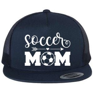 Soccer Mom Cute Gift Flat Bill Trucker Hat