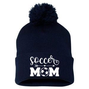 Soccer Mom Cute Gift Pom Pom 12in Knit Beanie