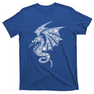 Snowflake Merry Christmas Snowflakes Dragon Gift T-Shirt