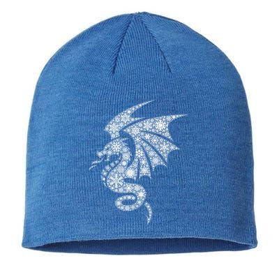 Snowflake Merry Christmas Snowflakes Dragon Gift Sustainable Beanie