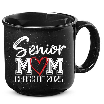 Senior Mom Class Of 2025 Proud Mom Of Graduate Heart Mom 15oz Campfire Ceramic Mug