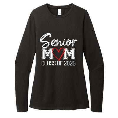 Senior Mom Class Of 2025 Proud Mom Of Graduate Heart Mom Womens CVC Long Sleeve Shirt