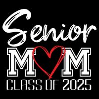 Senior Mom Class Of 2025 Proud Mom Of Graduate Heart Mom Flat Bill Trucker Hat